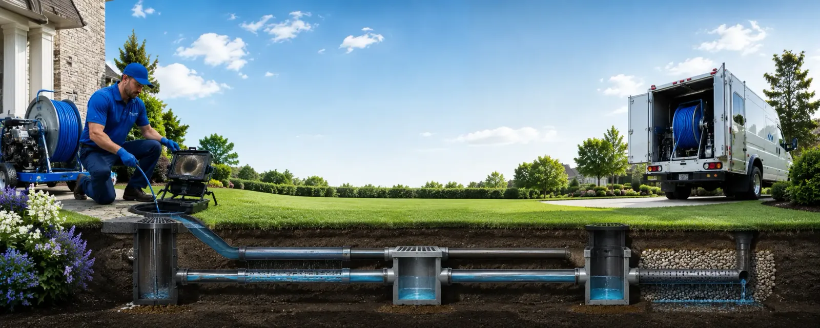 Outdoor drain cleaning information for Elkport, IA
